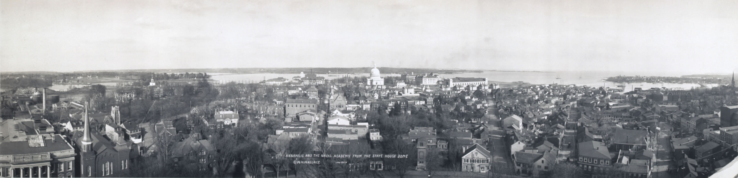 Annapolis panoramic view from State House 1911
